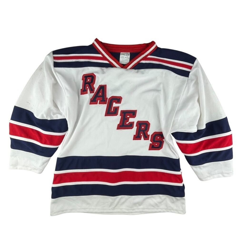 Vintage Indianapolis Racers hockey jersey AK youth XL 90s